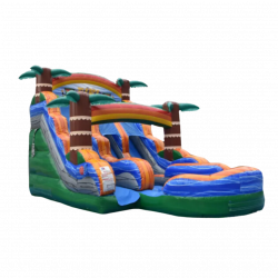 15' Tiki Plunge Dual Lane Slide