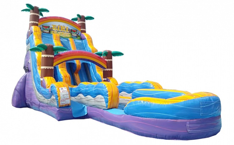 22' Tiki Plunge Dual Lane Slide