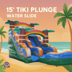 15' Tiki Plunge Water Slide
