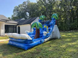 18’ Malibu Dual Lane Water Slide