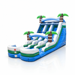 15' Tropical Marble Dual Lane Water Slide