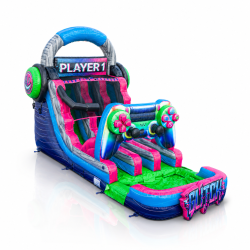 16' Glitch Gamer Dual Lane Water Slide