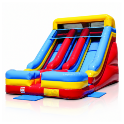 18' Dual Lane Retro Fun Slide
