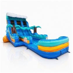 18' Aqua Rush Dual Lane Water Slide