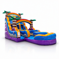18' Tiki Plunge Dual Lane Water Slide