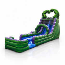 20' Hulk Smash Dual Lane Water Slide