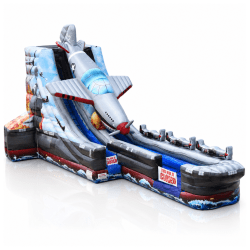 20' Shark Mouth Fighter Jet Water Slide