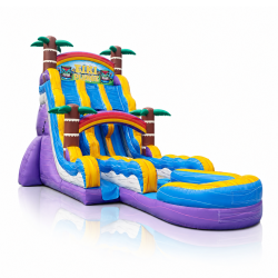 22' Tiki Plunge Dual Lane Slide