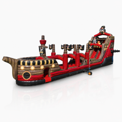 22' The Black Pearl Dual Lane Water Slide