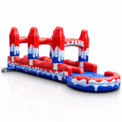 41' Red White & Cool Dual Lane Slip N Slide