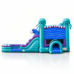 Electric Jelly Bounce House & Slide Combo