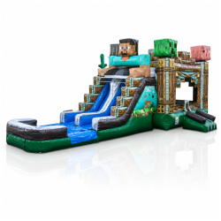 Minecraft Dual Lane Bounce and Slide Combo