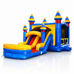 Sunburst Splash Dual Lane Bounce House & Slide Combo