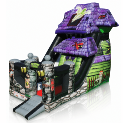 18’ Spooky Mansion Inflatable Dry Slide