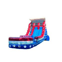 20’ Star Spangled Waves Dual Lane Water Slide